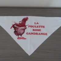 Foulard « La Poulette Rose »