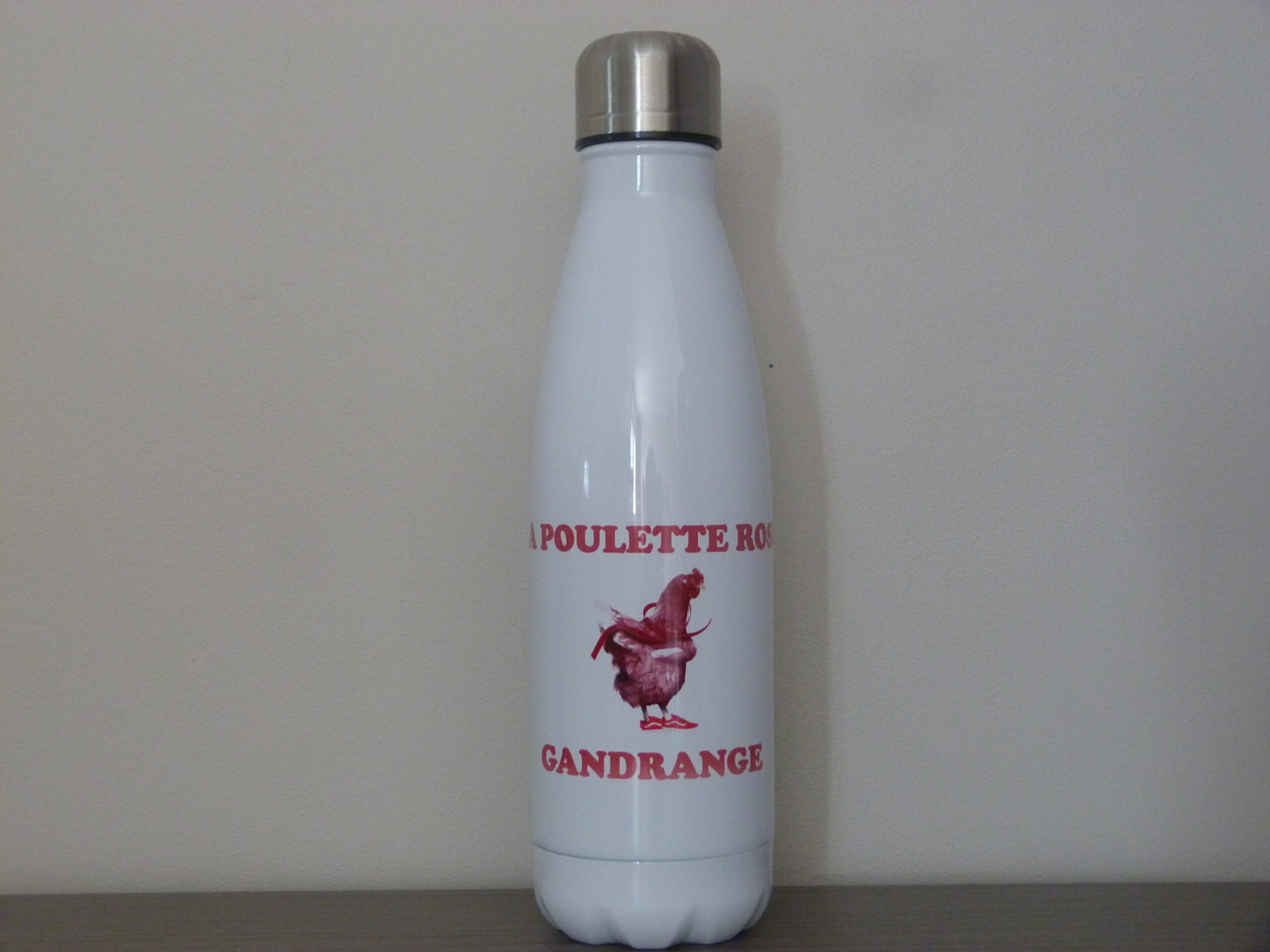 Gourde inox "La Poulette Rose"