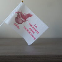 Mini drapeau du supporter « La Poulette Rose »