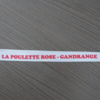 Lanière de cou « La Poulette Rose »