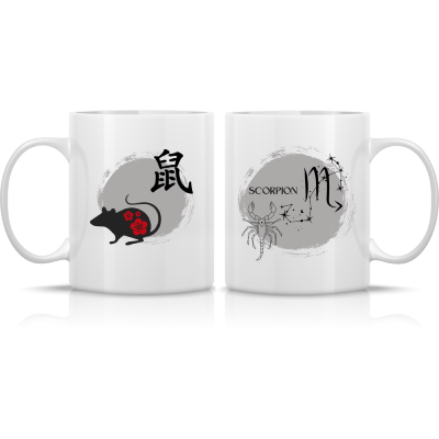 Tasse signe zodiaques classique + chinois