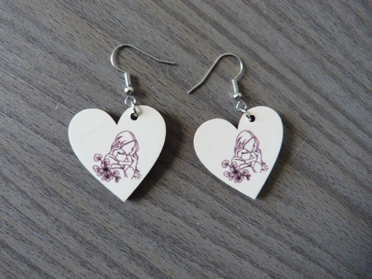Boucles d'oreilles "Maternité"
