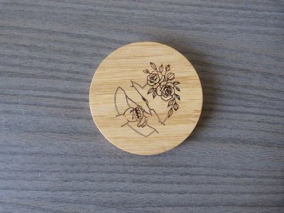 Miroir de poche "Tendresse"